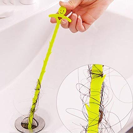 51cm Long Drain UnBlocker Stick Tool Hair Remover Sink Shower Bath Cleaner Snake - Esellertree