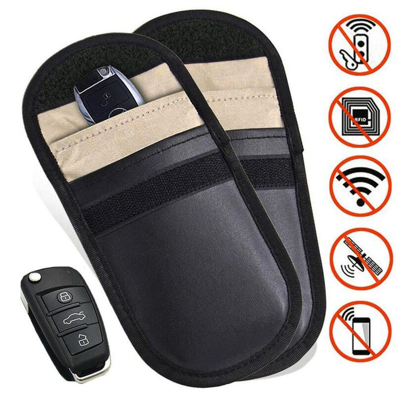 Car Key Signal Blocker Case Faraday Cage Fob Pouch Keyless RFID Blocking Bag UK - Esellertree