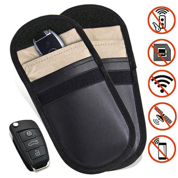 Mini Faraday Bag Car Key Signal Blocker Case 2x PACK Keyless Entry Fob Pouch  NEW