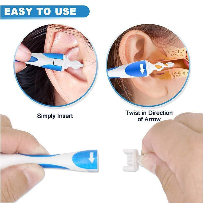Ear Wax Remover Cleaner Soft Spiral Earwax Smart Removal Set - Esellertree