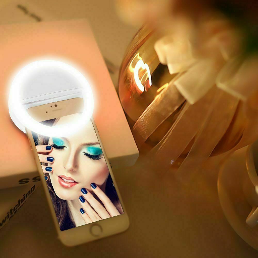 Selfie LED Light Ring Flash Clip Rechargeable Camera For Phone & Tablets - Esellertree