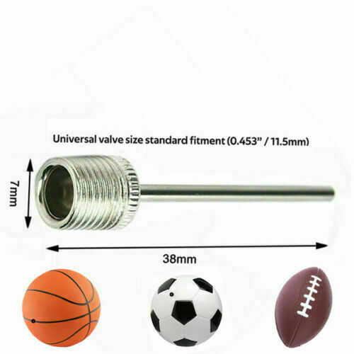 Football Pump Ball Needle Air Pin Adapter Valve Inflator Rugby Soccer Basketball - Esellertree