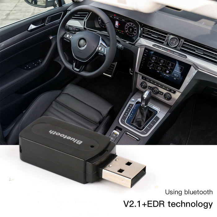 3.5mm to USB Bluetooth Wireless Receiver AUX Audio Stereo Music Adapter Car Kit - Esellertree