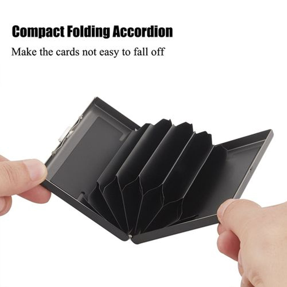 RFID Blocking Aluminum Protector Metal Wallet Credit Card Holders Thin Case Box - Esellertree