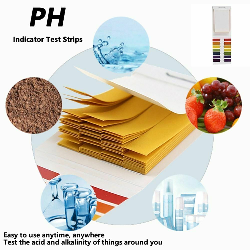 80 Pcs Full Range 1-14 pH Test Paper Strips Litmus Testing Indicator Universal - Esellertree