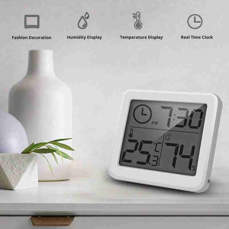 Digital Temperature Humidity Meter Sensor Thermometer Gauge LCD Hygrometer Room - Esellertree