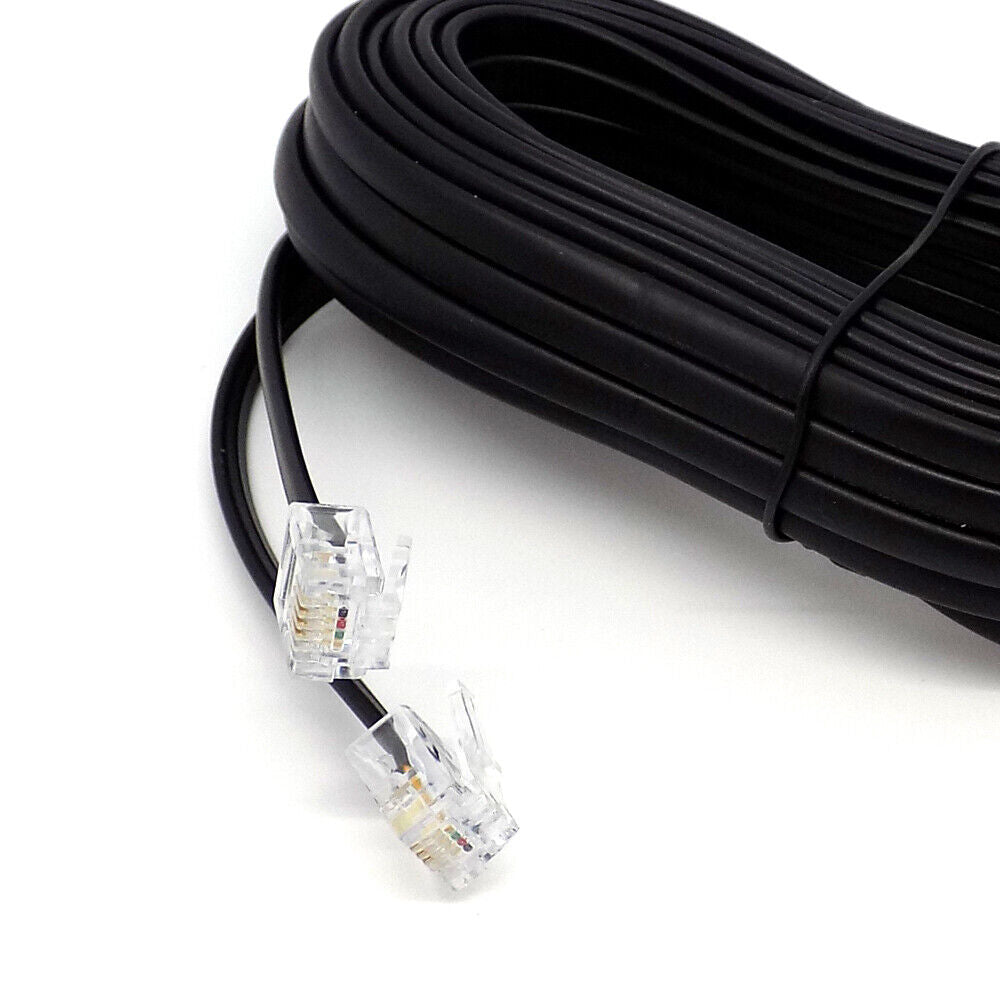 RJ11 to RJ11 ADSL Cable BT Broadband Modem Internet DSL Phone Router Lead Lot - Esellertree