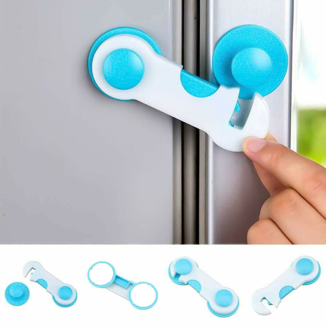 Child Toddler Baby Cupboard Cabinet Safety Locks Proof Door Drawer Fridge Kids - Esellertree