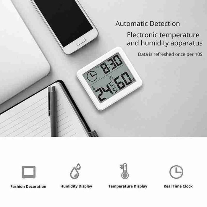 Digital Temperature Humidity Meter Sensor Thermometer Gauge LCD Hygrometer Room - Esellertree