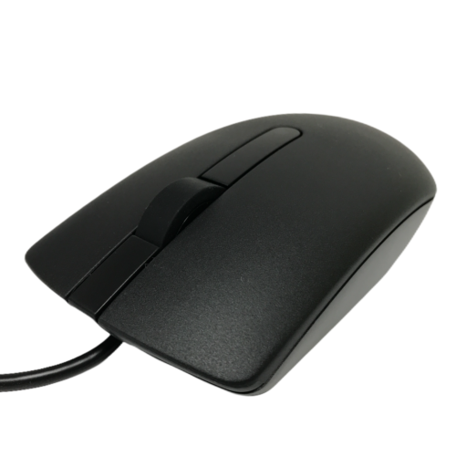 WIRED DELL MOUSE MS116 USB OPTICAL MICE WIRED BLACK SCROLL WHEEL 3 BUTTON - Esellertree